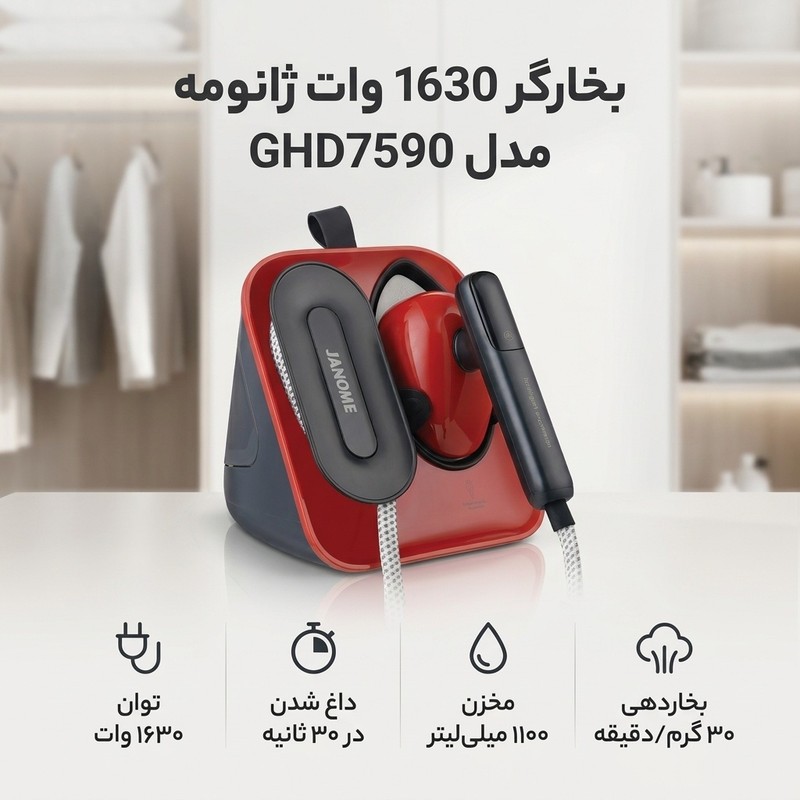 بخارگر ژانومه مدل GHD7590 قرمز