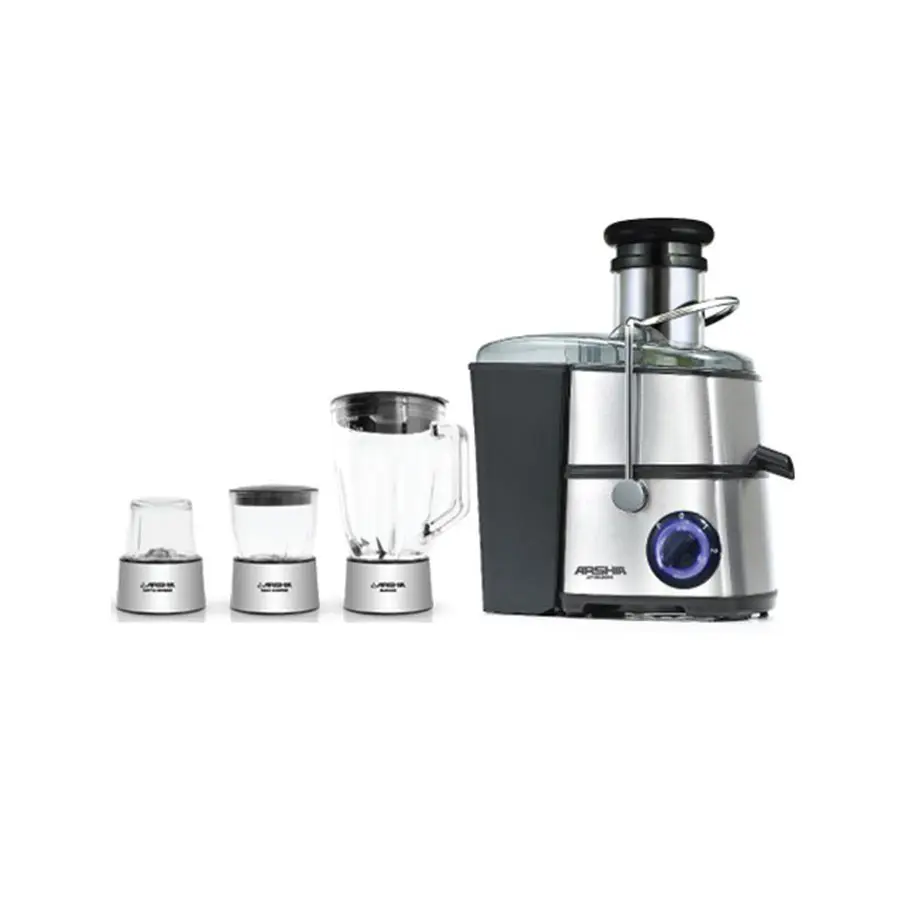 ‏‏آبمیوه گیری چند کاره ارشیا مدل JB-2544A استیل مشکی