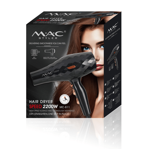 سشوار مک استایلر مدل MAC-811 AC مشکی