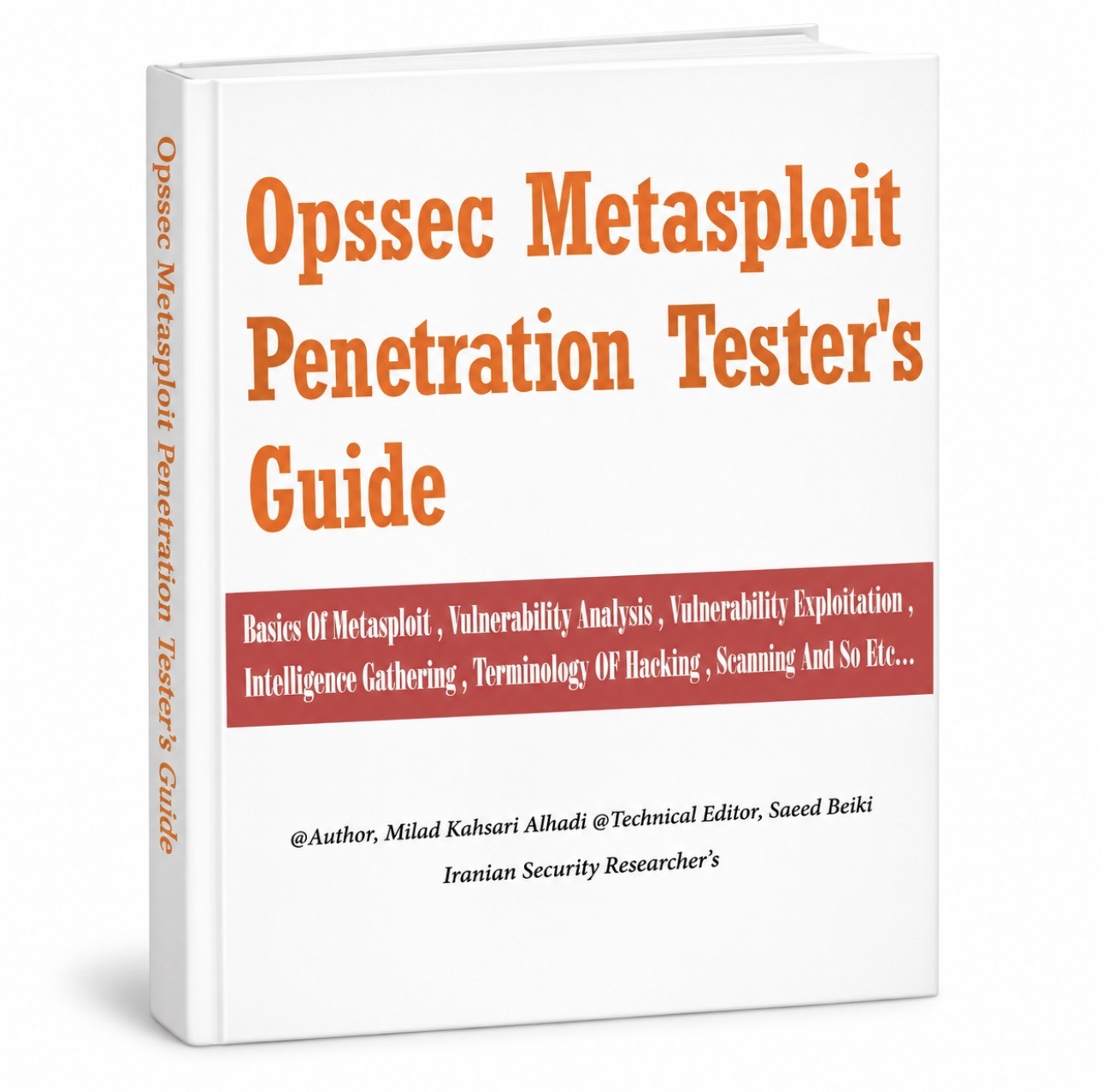 کتاب الکترونیکی Opssec Metasploit Penetration Tester’s Guide | راهنمای تست نفوذ با متاسپلویت