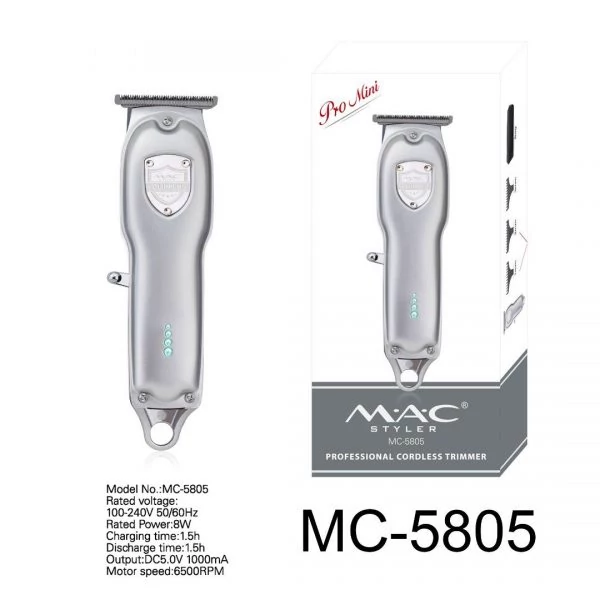 ماشین اصلاح خط زن مک استایلر مدل MAC-5805 نقره ای