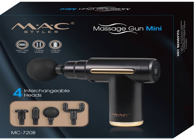 ‏ماساژور شارژی مک استایلر مدل MAC-720  مشکی