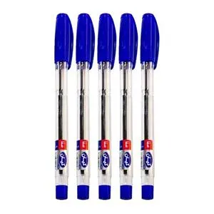 خودکار کیان نوک 1.0 میلی متری بسته 5 عددی آبی